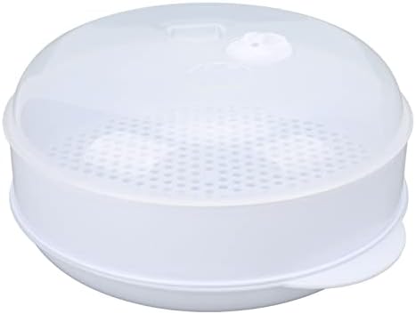 CHEOTIME Microwave Steamers with Lid Handle and Transparent Cover