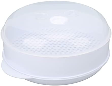 CHEOTIME Microwave Steamers with Lid Handle and Transparent Cover