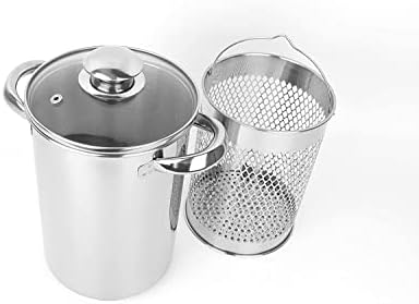 Asparagus Steamer Pot Premium Stainless Steel with Glass Lid