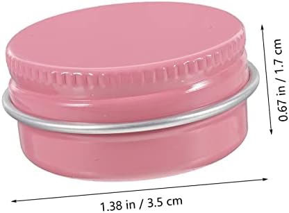 Cabilock 8-Piece Aluminum Storage Jars 10ml Round Waterproof Easy Open