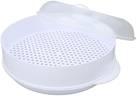 CHEOTIME Microwave Steamers with Lid Handle and Transparent Cover