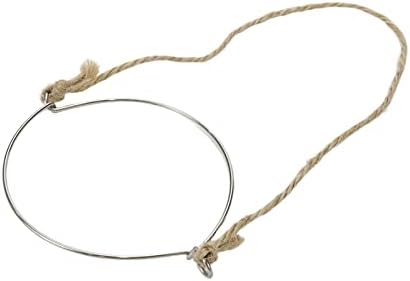 10-Piece Stainless Steel Jar Hangers with Hemp Rope