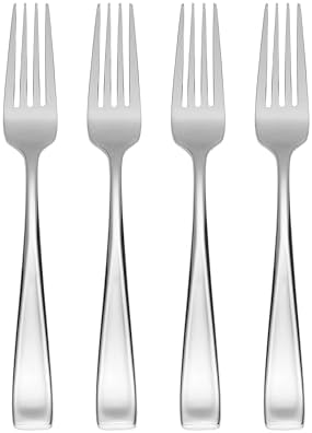 Elegant Moda Dinner Forks Set of 4 Silver