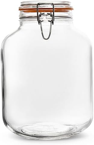 Airtight Glass Jar for Preserving 105 Oz