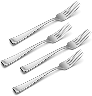 Elegant Moda Dinner Forks Set of 4 Silver