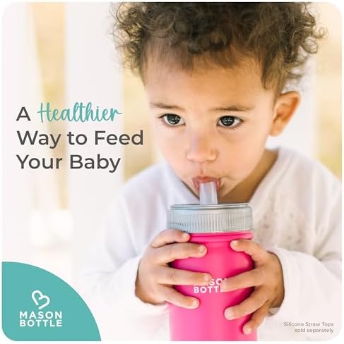 Mason Bottle 16oz - Safe for Kids BPA-Free