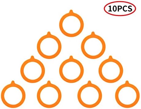 FEESHOW 10-Piece Silicone Gasket Set for Canning Jars