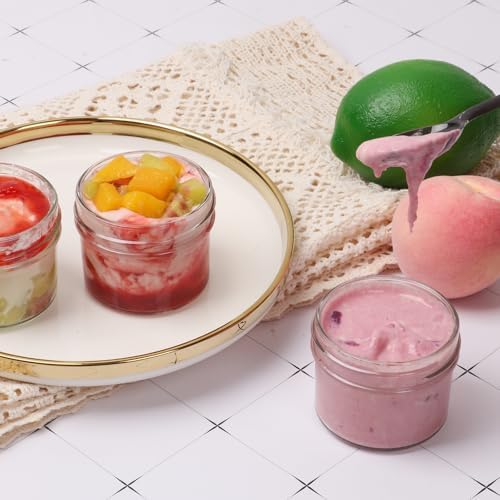 40-Piece Set of 4 oz Mason Jars with Black Lids