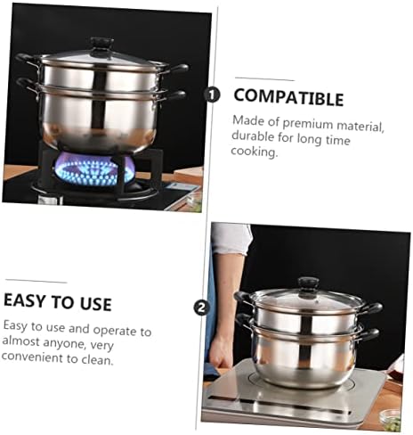 Stainless Steel Steam Cooker 20cm Multi-Purpose pot