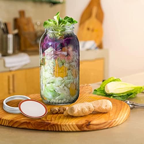 BPA-Free Premium Mason Jars Set of 3 for Canning and Preserving