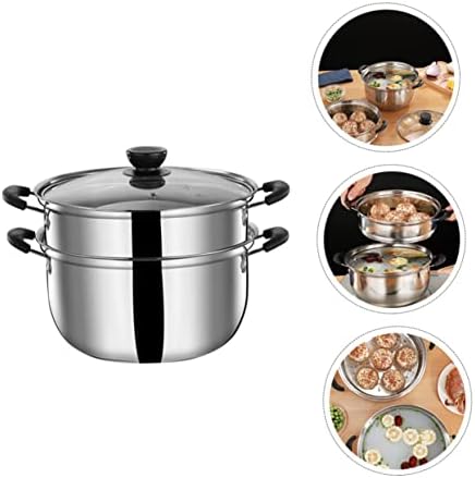 Stainless Steel Steam Cooker 20cm Multi-Purpose pot