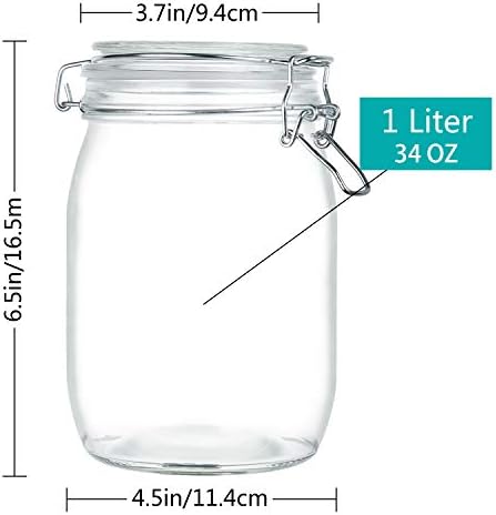Premium 4-Pack Mason Jars Set