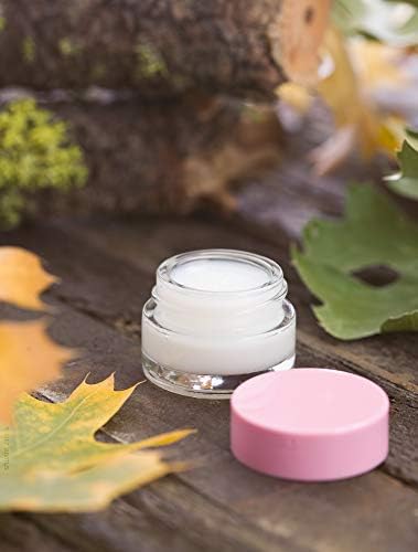JUVITUS Clear Glass Balm Jars 025 oz 24 Pack