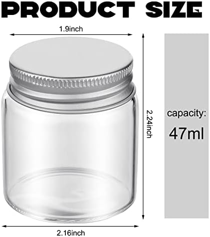 Eaasty Mini Mason Jars with Lids