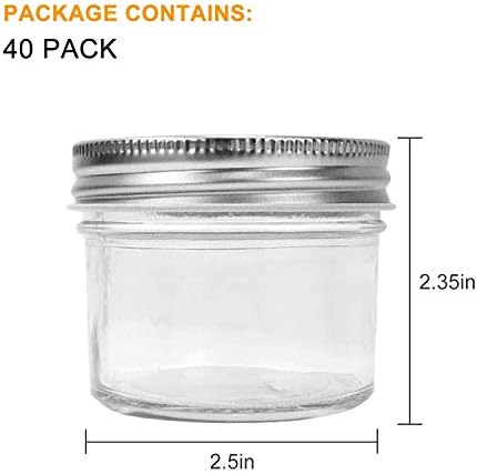 4oz Mason Jars Set Canning Jars for Honey Jam