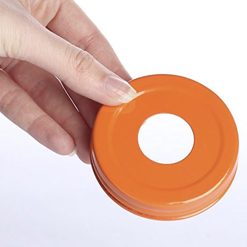 Pumpkin Orange Small Mouth Canning Jar lids