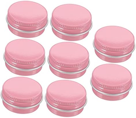 Cabilock 8-Piece Aluminum Storage Jars 10ml Round Waterproof Easy Open
