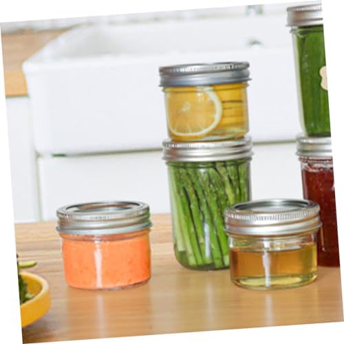 MAGICLULU transparent plastic jars with aluminum lids