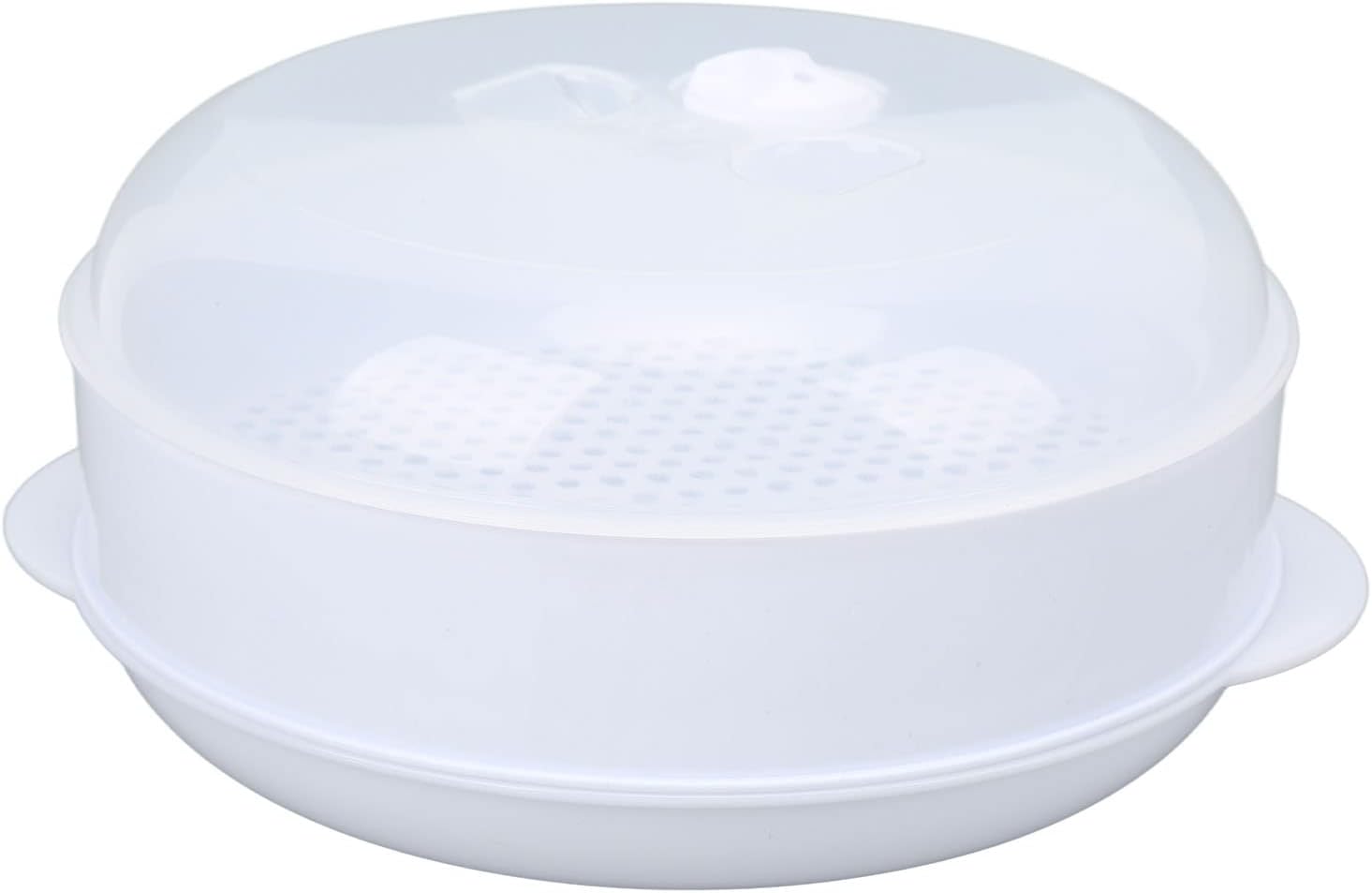 CHEOTIME Microwave Steamers with Lid Handle and Transparent Cover
