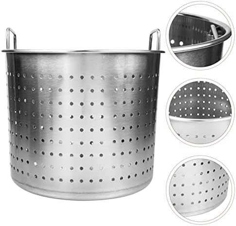 Hemoton Stainless Steel Seafood Steamer Basket for Kitchen