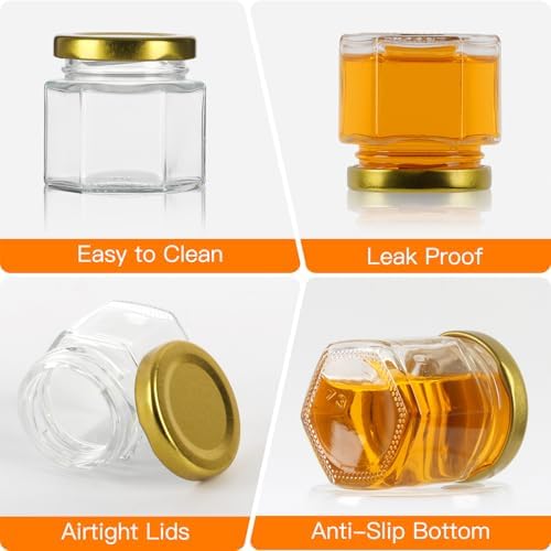 Elegant Honey Jar for Baby Showers Weddings or Home Use