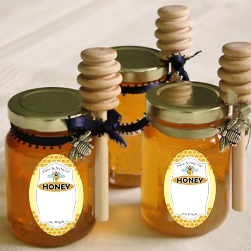 Trendsslabels Pure Natural Honey Jar Labels 2x3 inch
