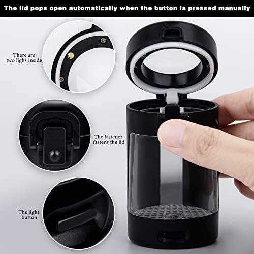 JOUGESafe LED Jars with HD Magnifying Viewing for Kitchen Storage