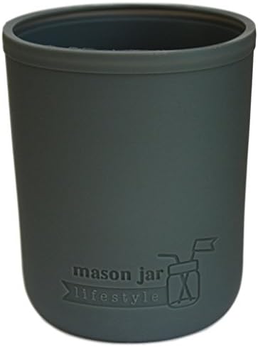 Mason Jar - Wide Mouth Pint 16oz Silicone Sleeves Protects Pints Works Amazingly