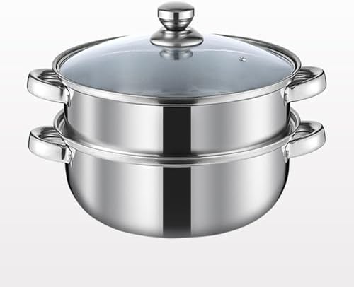 30-Quart steam pot with Lid for Cooking
