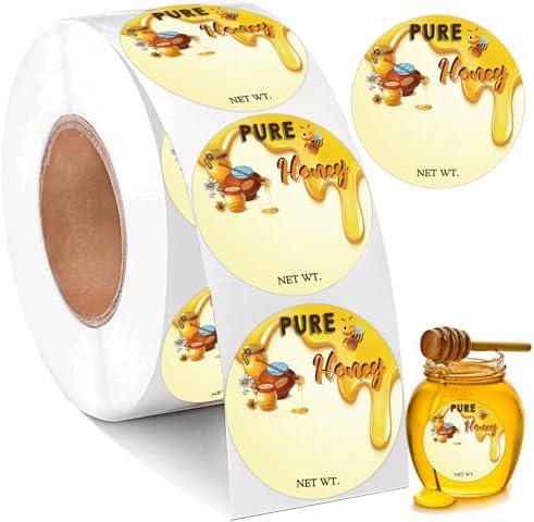 15 Inch Honey Bottle Labels 500pcs Per Roll