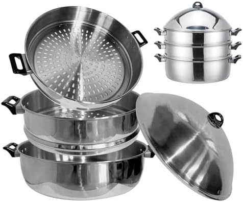 LetFeng Slotless Steam Basket for Cooking Durable Multipurpose