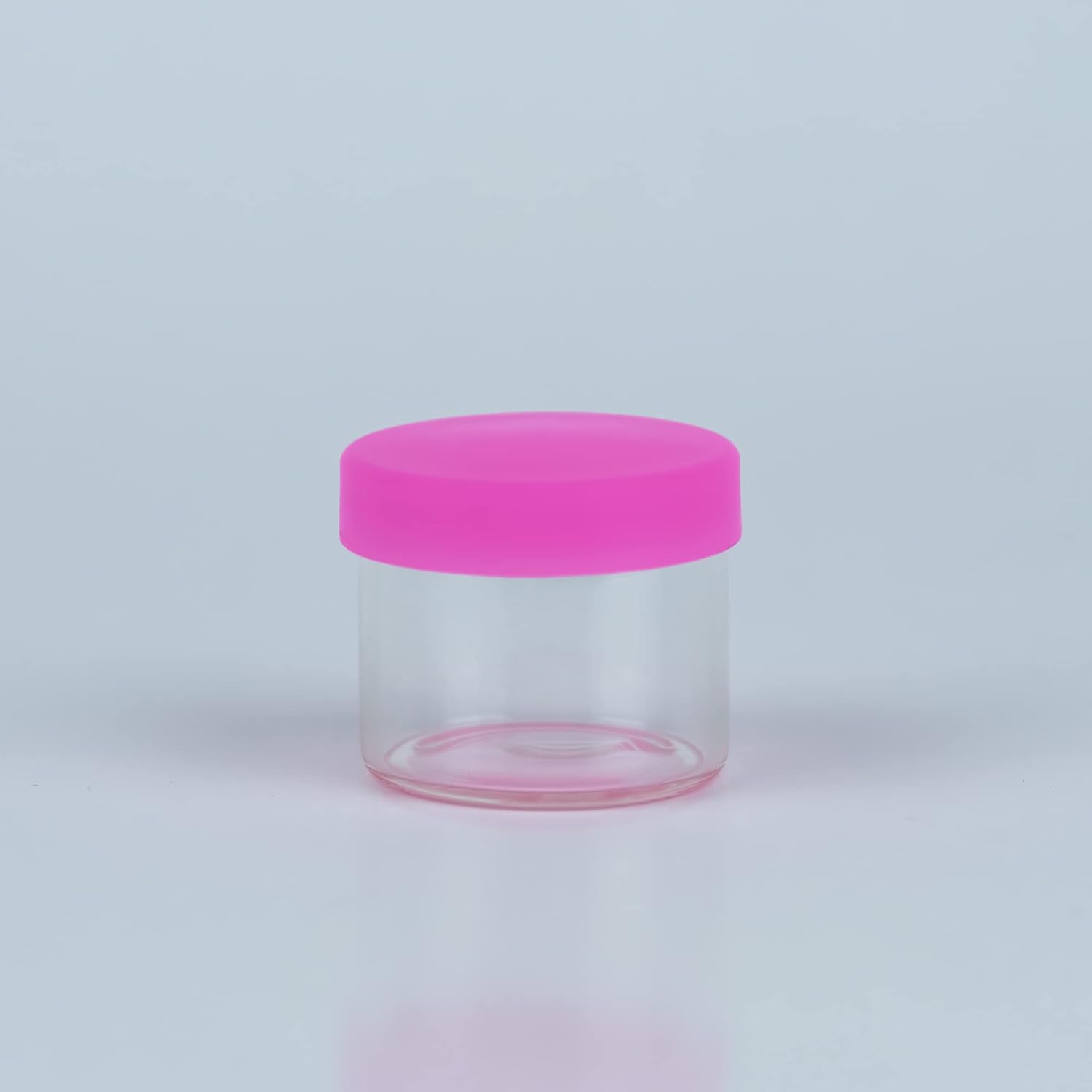 100-Piece Set of 6ml Round Glass Jars with Silicone Lids
