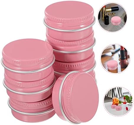Cabilock 8-Piece Aluminum Storage Jars 10ml Round Waterproof Easy Open