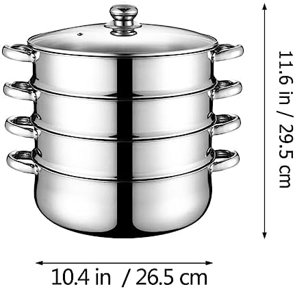 BESTonZON Stainless Steel Steamer Pot
