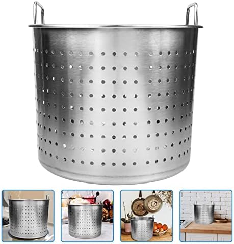 Hemoton Stainless Steel Seafood Steamer Basket for Kitchen