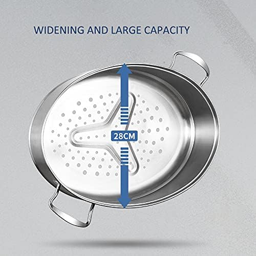Stainless Steel Fish Steamer with Ceramic Plate and Rack