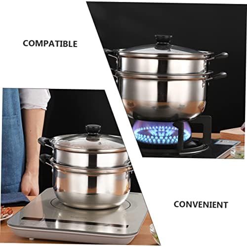 Stainless Steel Steam Cooker 20cm Multi-Purpose pot