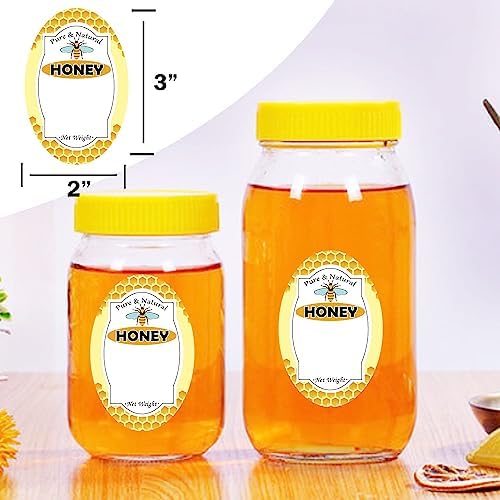 Trendsslabels Pure Natural Honey Jar Labels 2x3 inch