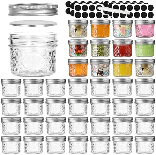 40 Pack Mason Jars Set for Canning Home Use