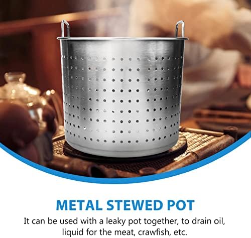 Hemoton Stainless Steel Seafood Steamer Basket for Kitchen