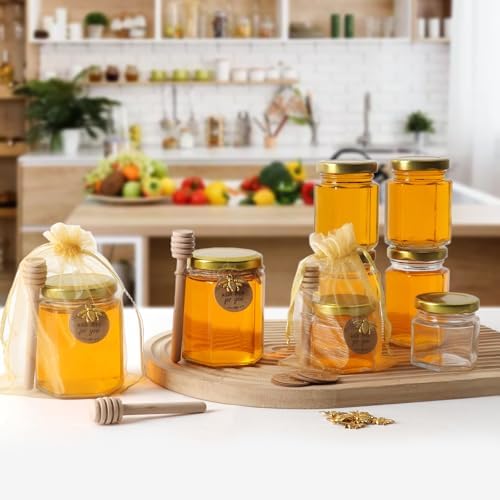 Elegant Honey Jar for Baby Showers Weddings or Home Use