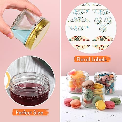 4 oz Mason Jars with Lids 40Pack