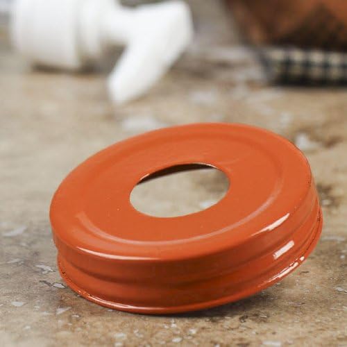 Pumpkin Orange Small Mouth Canning Jar lids