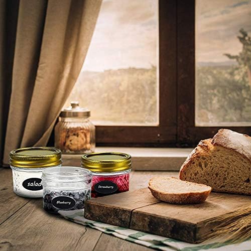 Ultra Durable 4oz Glass Jar Set for Personalization Storage 40 Count