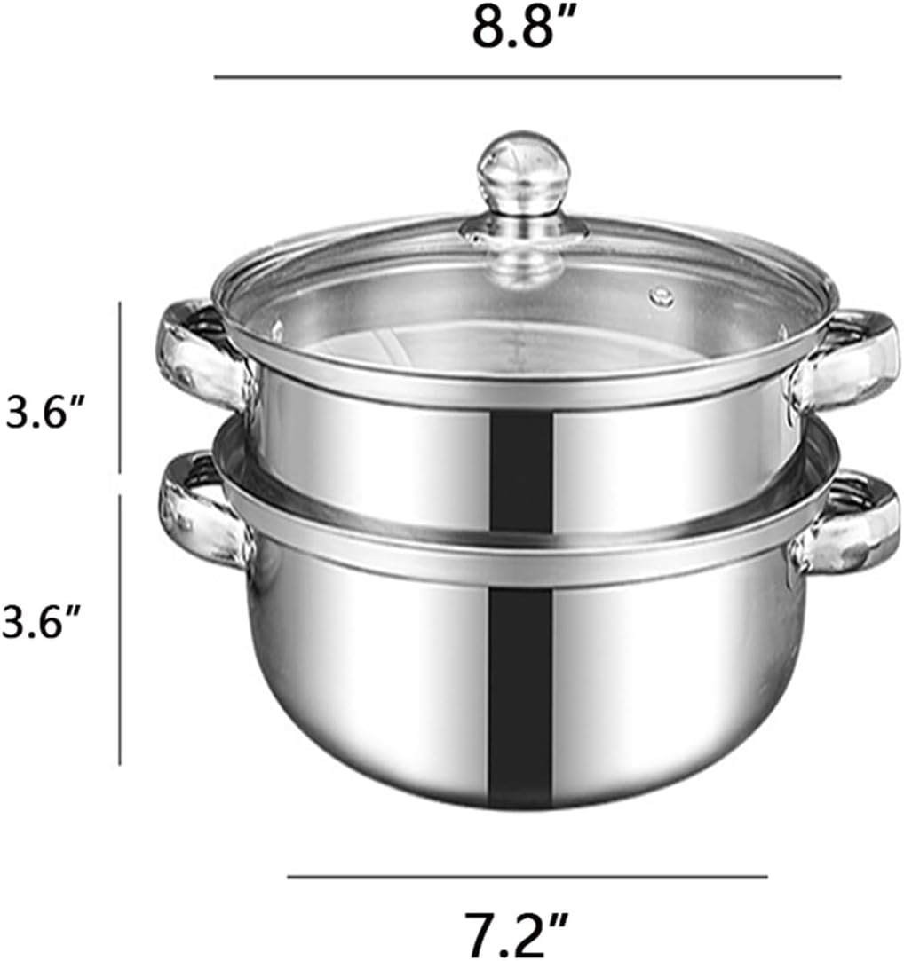 30-Quart steam pot with Lid for Cooking