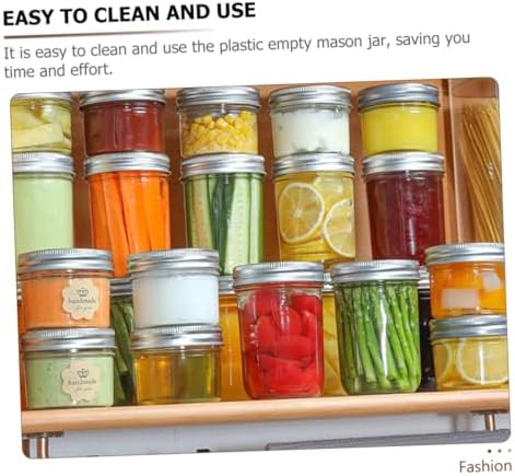 Transparent Mason Jars for Easy Storage