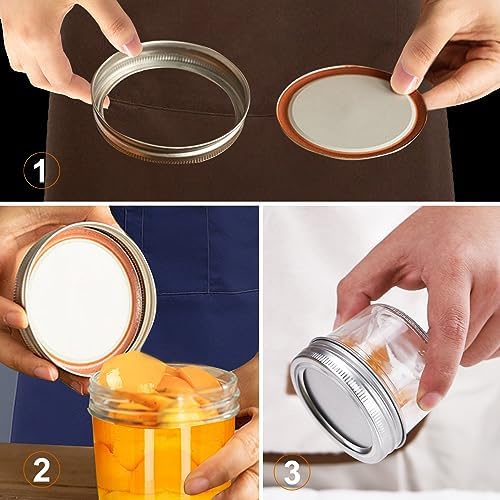 Small Mason Jars 8Pack 4oz Glass Canning Jars with Removable Lids