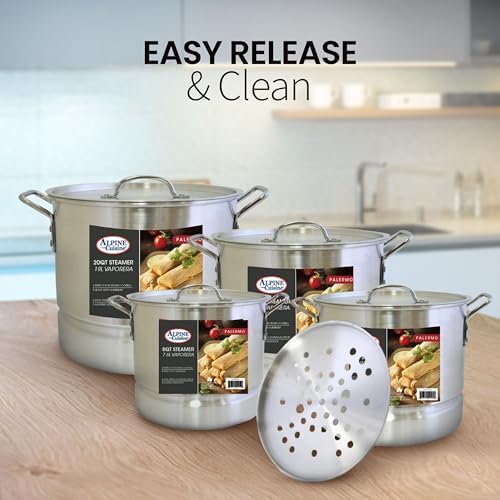 Ready to Steam Aluminum Stock Pot Set by Alpine Cuisine