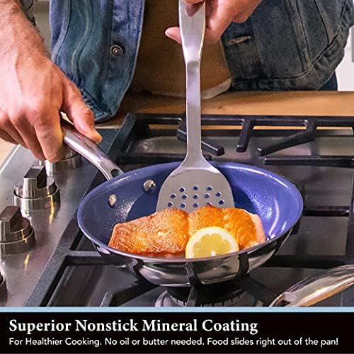 Granitestone 5-Piece Nonstick Cookware Set with Tempered Glass Lids