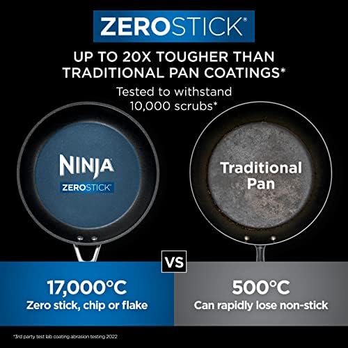 Ninja ZEROSTICK 3-Piece Stainless Steel Cookware Set